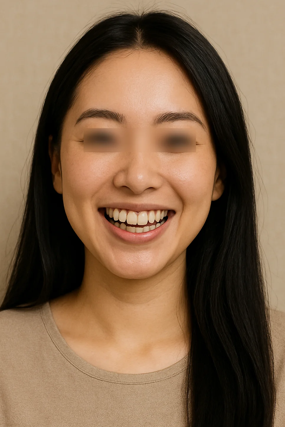 앞니 벌어짐 치료 후 AI 가상 시뮬레이션