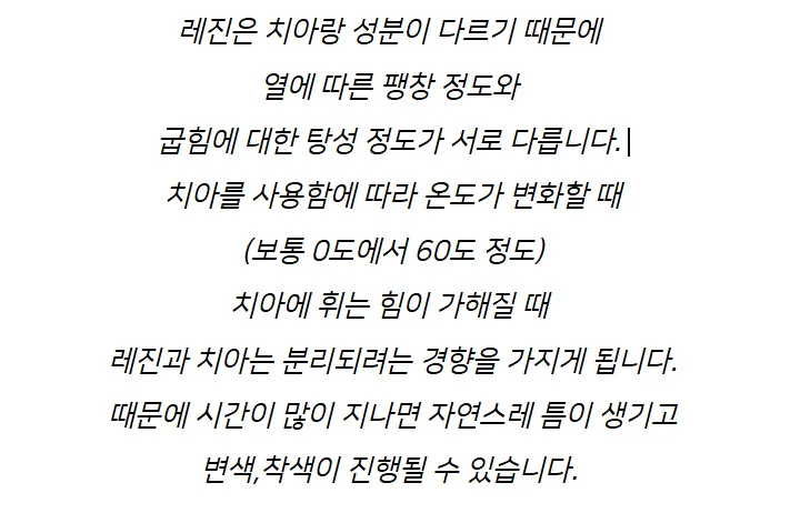 레진 변색 원인 재료 노화 설명